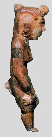 clay woman from ancient Illinois