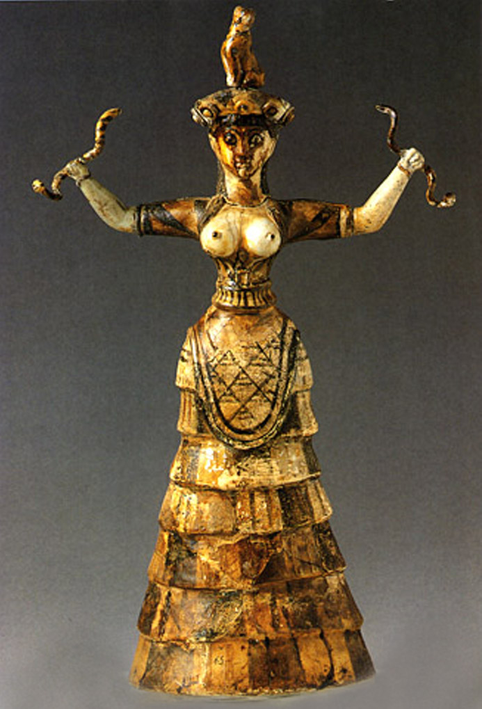 the famous snake goddess